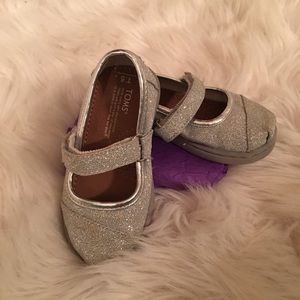 TOMS - Silver sequin- Toddler